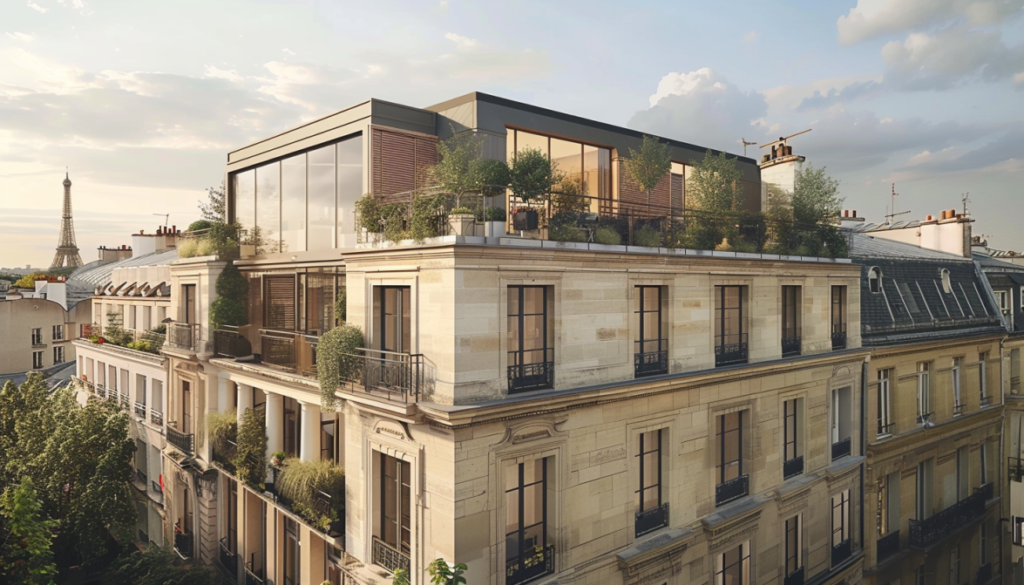 Surélévation appartement parisien