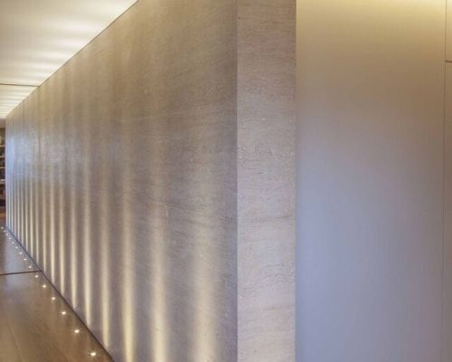 installation de luminaire au sol